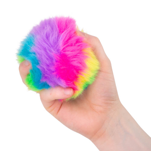 With its bright and colourful furry design, this Scrunchems Furry Squish Ball offers an irresistibly soft and plush feel, making it an immediate favourite for hands of all sizes.