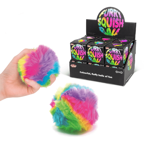With its bright and colourful furry design, this Scrunchems Furry Squish Ball offers an irresistibly soft and plush feel, making it an immediate favourite for hands of all sizes.