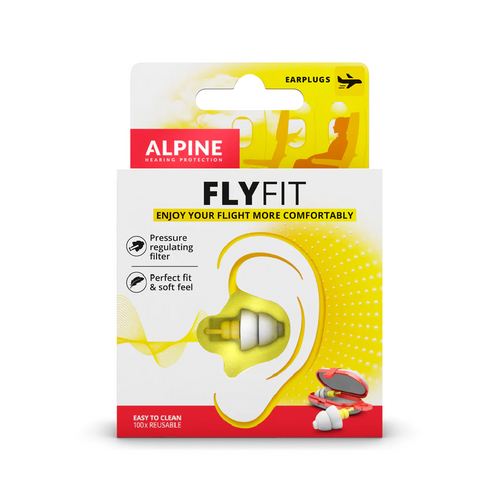The genius behind these Alpine Flyfit Earplugs lies in their ability to regulate the unsettling pressure exerted on the eardrums during flights.