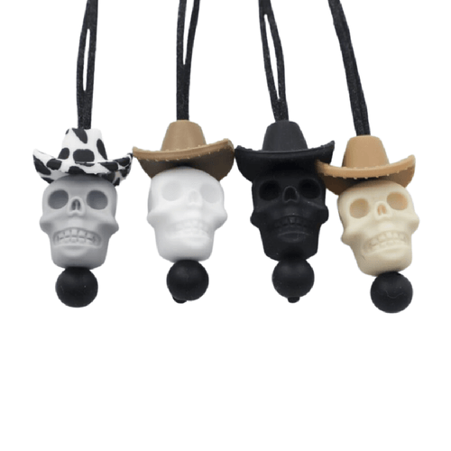 Daring to be different? The Skull Cowboy Adult Chew Necklace seamlessly combines the rugged spirit of the Wild West with modern sensory needs.