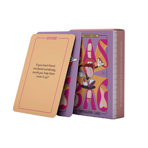 Dive into unforgettable tales, rediscover your mates, and celebrate the moments that make life legendary with Gasbag Conversation Cards - Friends 18+. Good talk, good times, great friends.
