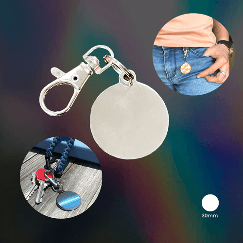 Crafted from a high-quality, hypoallergenic Grade 304 Stainless Steel, our Calm Strips - Carry Tag Circle is a great way to take your calm everywhere you go!