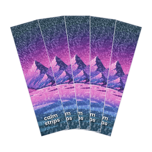 Calm Strips - Leaving Arcadia - River Rock textured sensory stickers are discreet fidget tools, crafted to provide sensory stimulation to help regulate and increase focus.