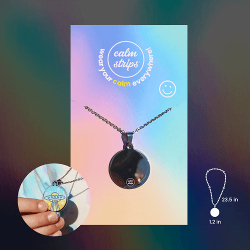 Crafted from a high-quality, hypoallergenic Grade 304 Stainless Steel, our Calm Strips - Necklace is a great way to wear your calm everywhere you go!