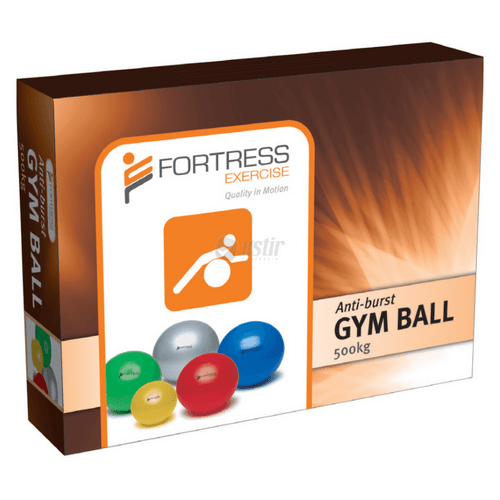 Whether you are looking for dynamic back training, rehabilitation, or a versatile tool for fitness routines, the Fortress Anti-Burst Gym & Fitness Ball has it all.