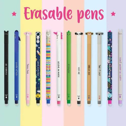 Mistakes are a thing of the past with Legami Erasable Gel Pens! No more scribbles or scrambling for correction fluid. Effortlessly erase errors & continue your writing seamlessly.