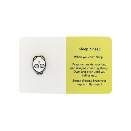 Each Little Joys Pin - Sleep Sheep has been lovingly designed by a young artist from NZ. Her mission is to bring hope to those navigating the challenges of mental health.