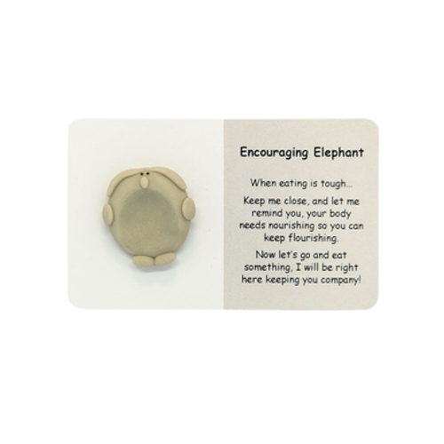 Each Little Joys Worry Stone - Encouraging Elephant is hand crafted by teenage artist Amelie who is hoping to make a positive difference to people with mental health challenges.