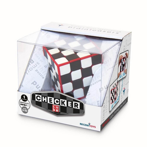 Experience a unique twist on puzzle-solving with the Meffert Checker Cube. Start by scrambling the black and white pattern, then try to restore the original checkerboard.