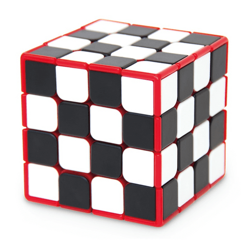 Experience a unique twist on puzzle-solving with the Meffert Checker Cube. Start by scrambling the black and white pattern, then try to restore the original checkerboard.