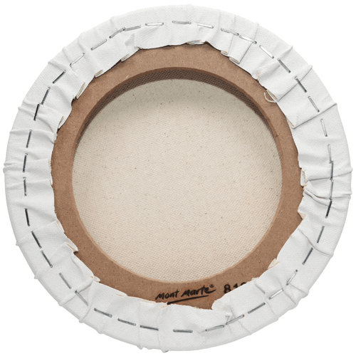 Mont Marte - 20cm Round Canvas is made from 380 premium cotton duck fabric that's primed and ready to use.