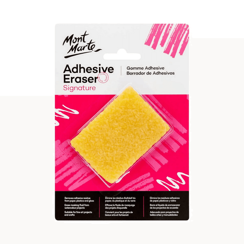 Whether you're looking to remove a bit of dried-up glue, some sticky residue or masking fluid, Mont Marte - Adhesive Eraser is up for the job!