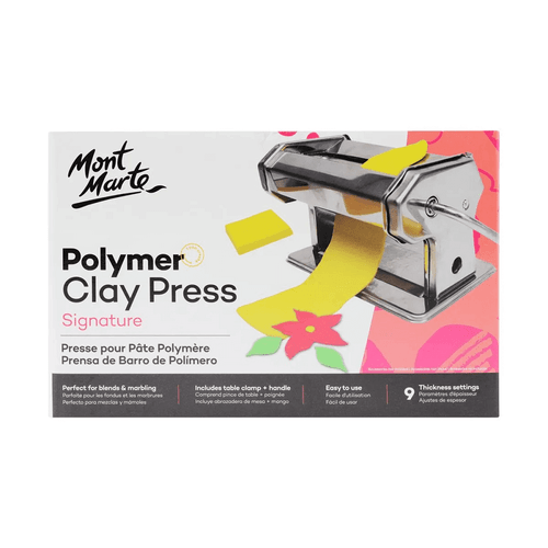 Mont Marte - Polymer Clay Press allows you to create an impressive range of marbling and blending effects. This is a great tool for all types of clay modelling.