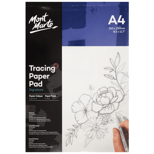A4/A3 Size Artist's Tracing Paper, 10 Sheets-Translucent Sketching and Tracing  Paper for Pencil, Marker and Ink