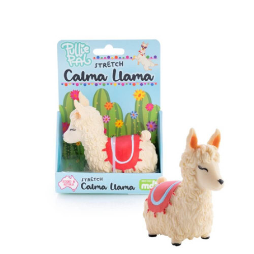 Get ready to stretch, squish, and squeeze your fantastic new Stretch Calma Llama Pullie Pal! With its sand-filled body, you can mould, pull, and twist it for hours of endless fun.