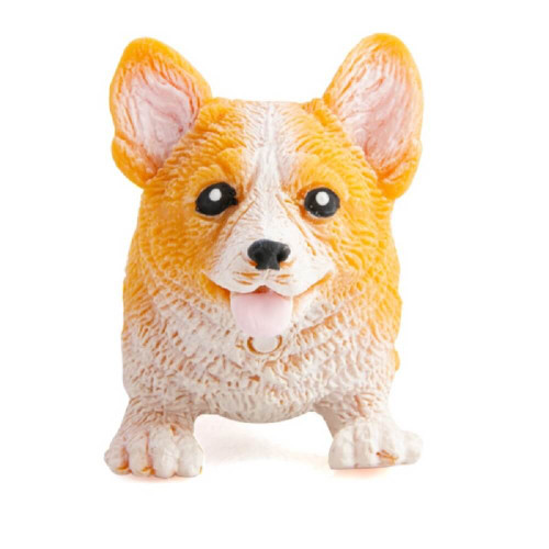 Say hello to the super stretchy bread loaf dog - the Pullie Pal Stretch Corgi! Filled with textured sand that retains any shape you mould it into.