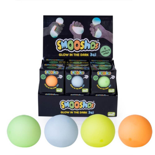 Whether it's for sensory relaxation, a night time play companion, or just to bask in its gentle radiance, the Smoosho's Glow In The Dark Ball is sure to be a favourite for all!