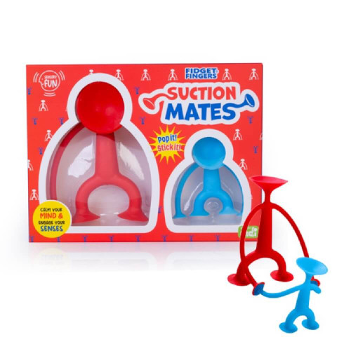 Let these playful buddies be the solution to your idle hands. With suction cup heads and hands, Suction Mates are designed to pop, stick, and attach to a multitude of surfaces