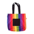 Let our handmade Rainbow Tote Bag Black Pocket be the exclamation point to your outfit, offering both style and functionality.