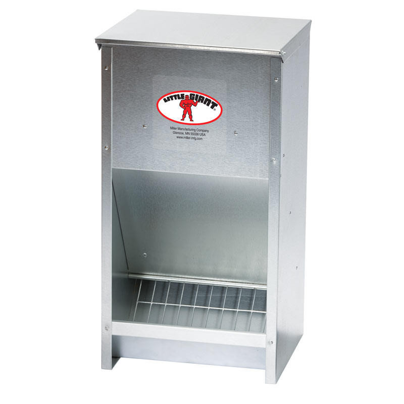 Galvanized High Capacity Poultry Feeder Strombergs