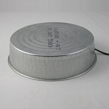 Winter Heater Base Galvanized- For Metal Waterers