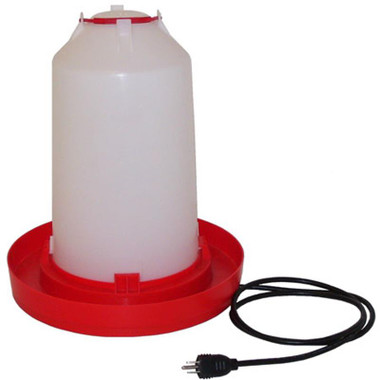 3.5 Gallon Waterer w/Heater Base 2 pack