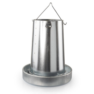 Metal Hanging Poultry Feeder - 44 LB