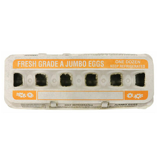 Fresh Grade A Jumbo Printed Egg Cartons, Z451, Stromberg's.