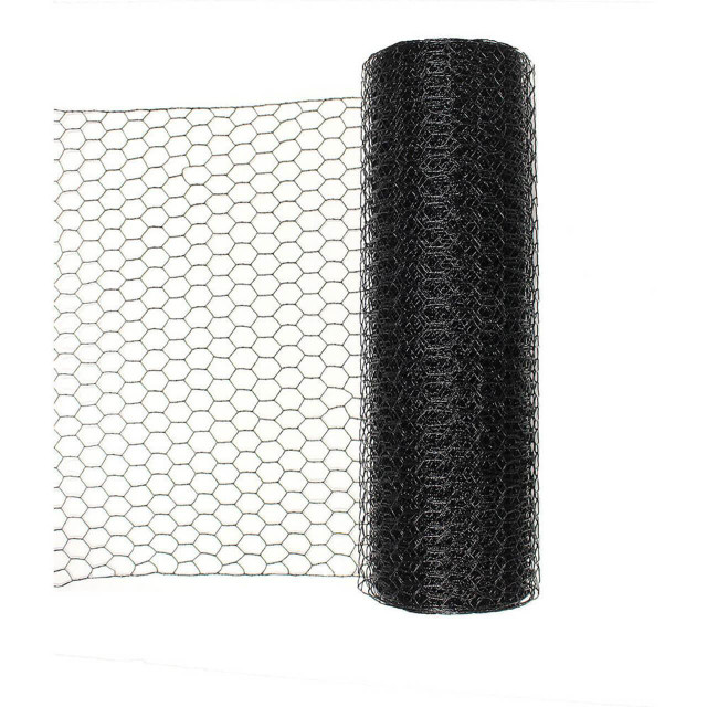 1" Galvanized and PVC Coated, Wire Hex Fencing