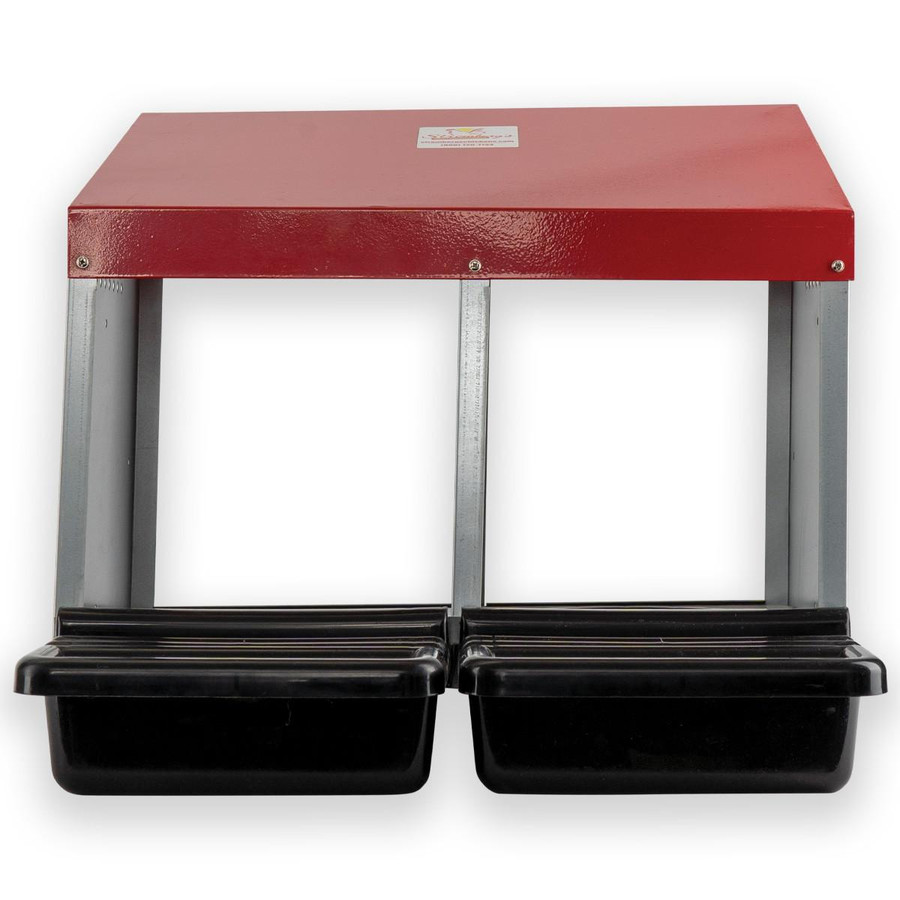 Galvanized Roll Out Nest Box with Plastic Roll Out Baskets Galvanized Roll Out Nest Box with Plastic Roll Out Baskets