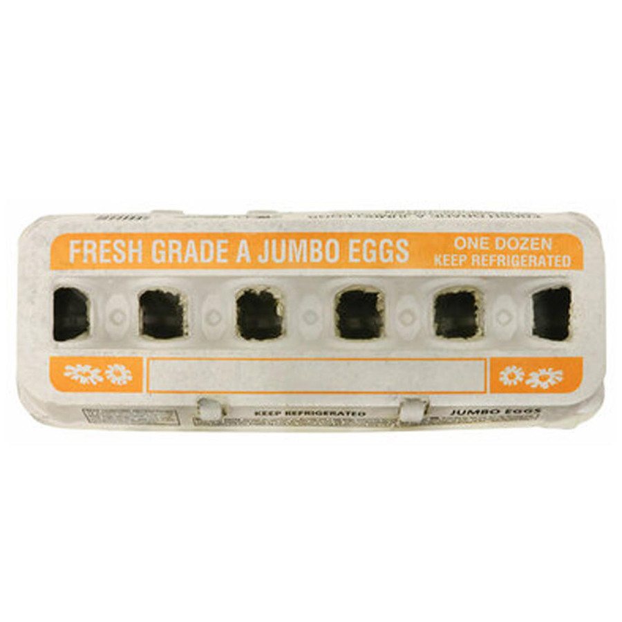 Fresh Grade A Jumbo Printed Egg Cartons, Z451, Stromberg's.