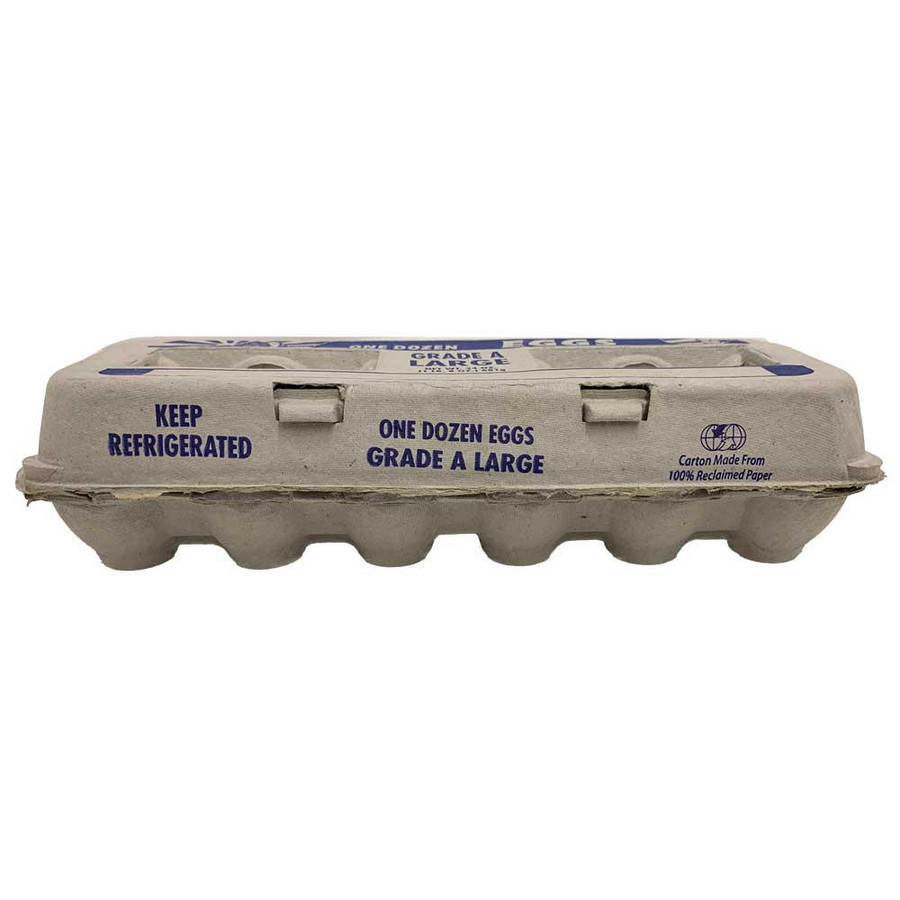 Grade A Large Printed Egg Cartons, Y012, Stromberg's.