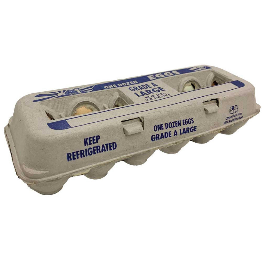 Grade A Large Printed Egg Cartons, Y012, Stromberg's.