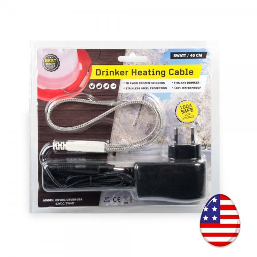 Flexible Winter Drinker Heating Cable with 24V Adaptor Flexible Winter Drinker Heating Cable with 24V Adaptor