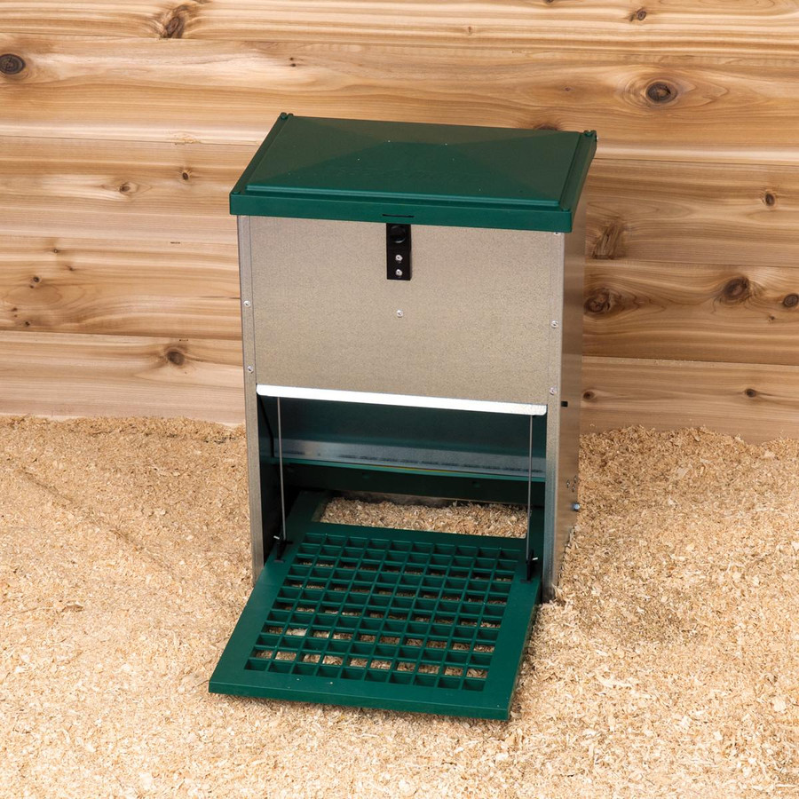 PH190 strombergs automatic chicken and duck treadle feeder feedomatic 26 lbs alternate PH190 strombergs automatic chicken and duck treadle feeder feedomatic 26 lbs alternate