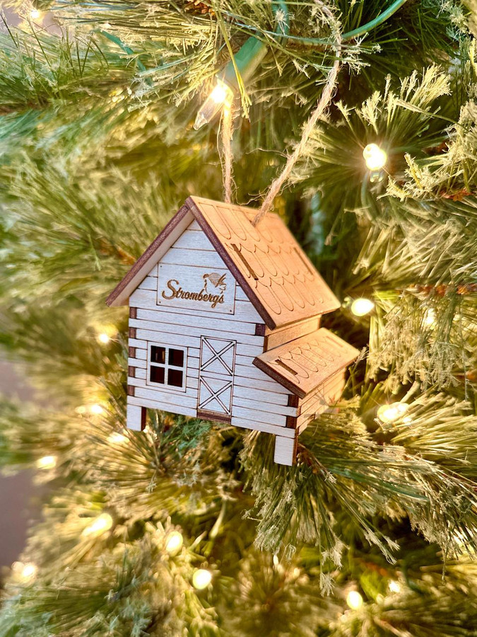 Mini Chicken Coop Ornament