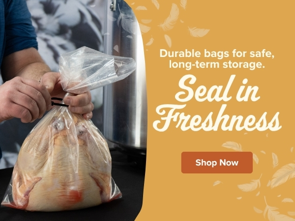 Discover our top-quality shrink bags and supplies designed to meet all your poultry processing needs.