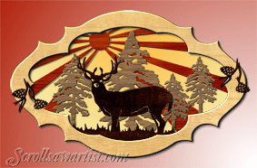 Deer Scroll Saw Artist
