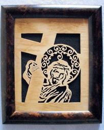 Jesus &amp; cross - Scroll Saw Artist