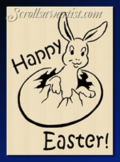 Bunny hatching - Scroll Saw Artist