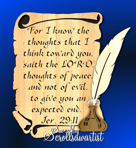 Bible verse scroll Jer. 29:11