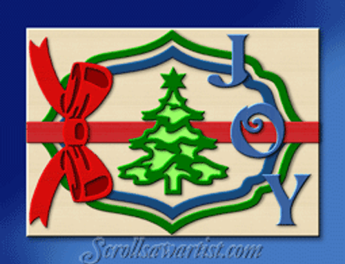 Layered Christmas plaque #1 (CH327)