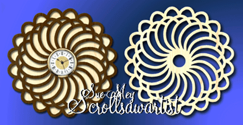 Wall clock & plaque or trivet #6