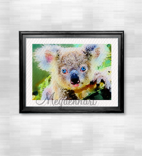 Digital art print, Koala