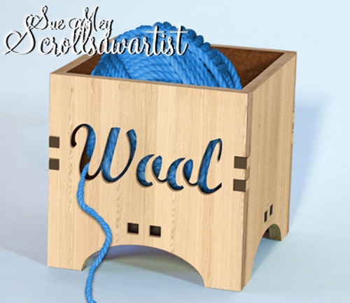 Yarn box #5 - Scroll Saw Artist
