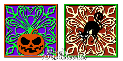 Layered Halloween square #2