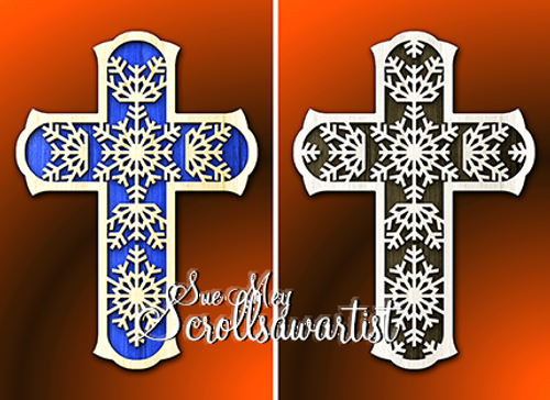 Snowflakes cross