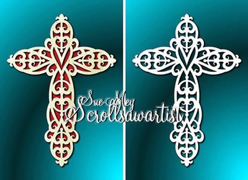 Decorative fret cross