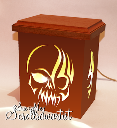 Stylized skull night light