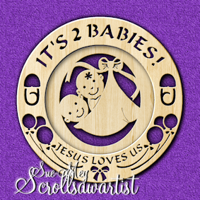 Decorative plate - It's 2 Babies